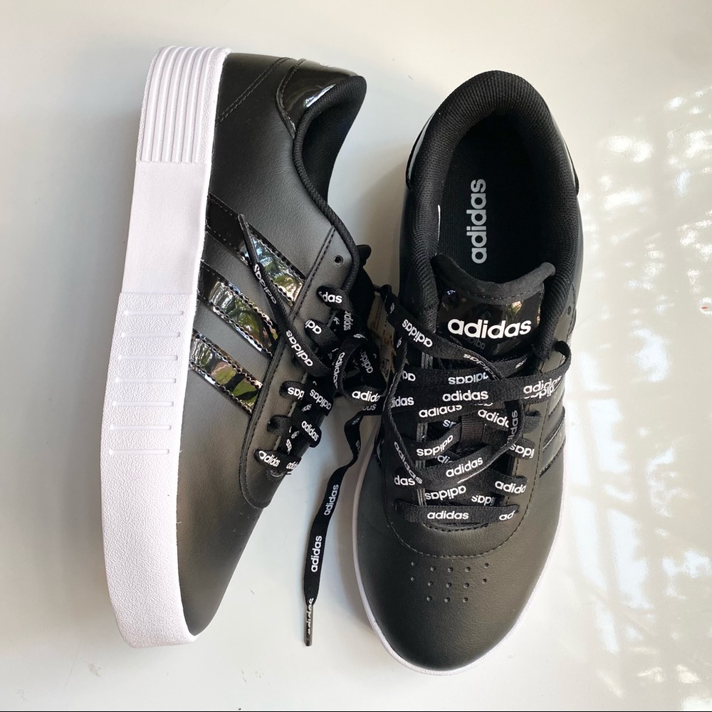NWT Adidas Court Bold Low Top Sneakers FY9993 Black Women’s Size US 8